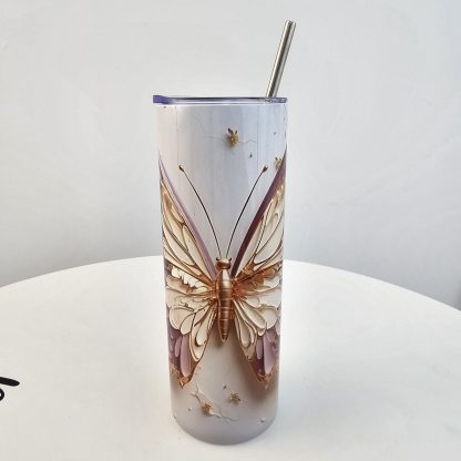 Termos Hot & Cold Gold Butterfly - obrazek 3
