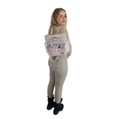 Zestaw torebko-plecak i kubek termiczny Women's Spring niebieski - obrazek 8