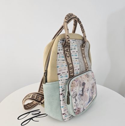 Większy plecak Women's Spring beżowy - obrazek 4