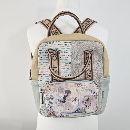 Większy plecak Women's Spring beżowy - obrazek 7