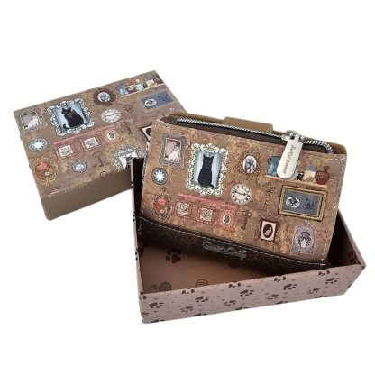 Portfel Cats M khaki