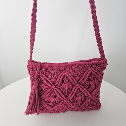 Torebka szydełkowa Cotton Loop | 3 kolory - obrazek 2