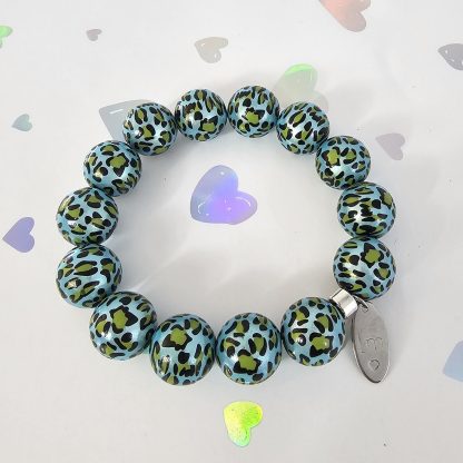 Bransoletka Crystal Pop Blue Leopard - obrazek 2