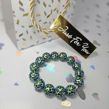Bransoletka Crystal Pop Blue Leopard - obrazek 3