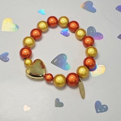 Bransoletka Crystal Pop Gold Heart - obrazek 2