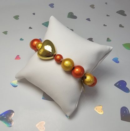 Bransoletka Crystal Pop Gold Heart - obrazek 4