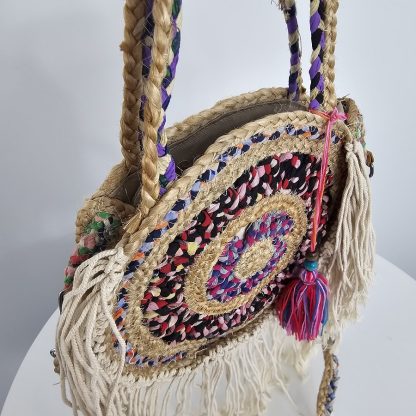 Torebka boho Samba bordowa - obrazek 7