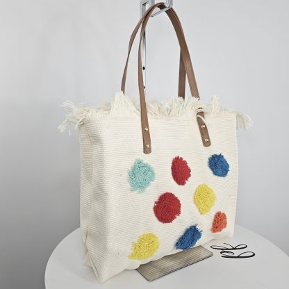 Torba plażowa Pompon Love - obrazek 3