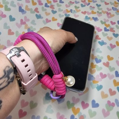 Krótka smycz z perłą do telefonu Candy Crush - obrazek 3