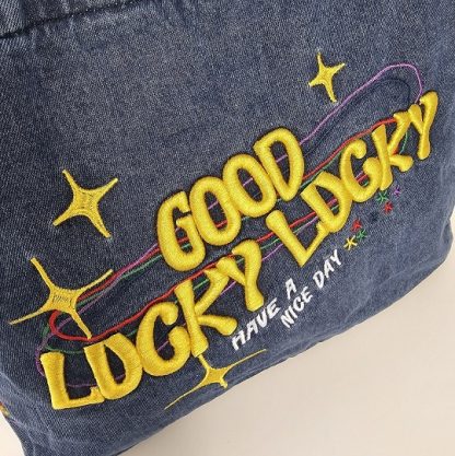Torba jeansowa Lucky Lucky - obrazek 7