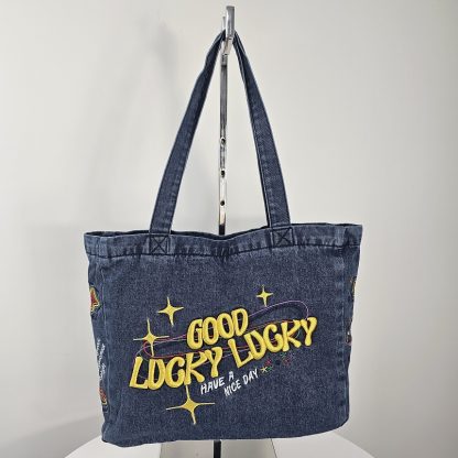 Torba jeansowa Lucky Lucky - obrazek 2