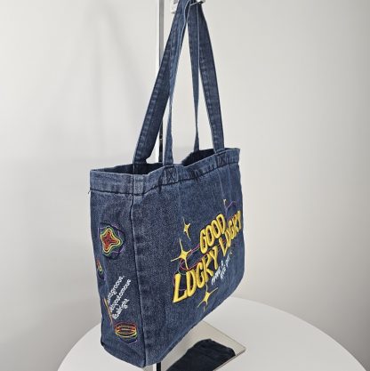 Torba jeansowa Lucky Lucky - obrazek 3