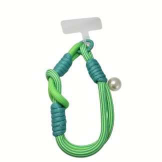 Krótka smycz z perłą do telefonu Minty