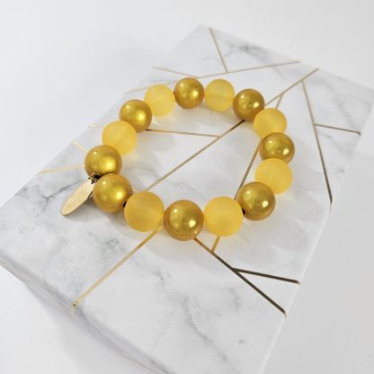 Bransoletka Crystal Pop Gold Cream - obrazek 6