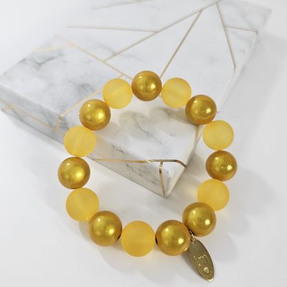 Bransoletka Crystal Pop Gold Cream - obrazek 5