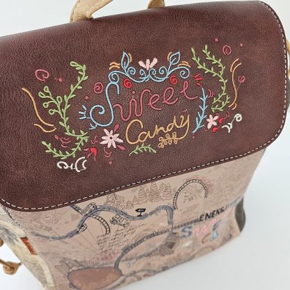 Plecak Sweet Candy W podróży brązowy - obrazek 5