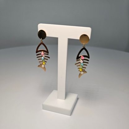 Kolczyki Fish & Pearls - obrazek 2