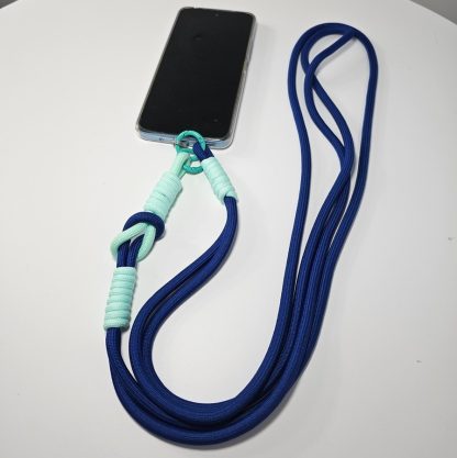 Smycz długa do telefonu Midnight Aqua - obrazek 2