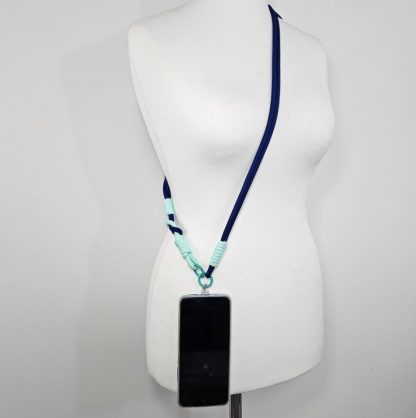 Smycz długa do telefonu Midnight Aqua - obrazek 3