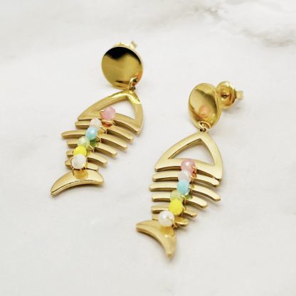 Kolczyki Fish & Pearls - obrazek 4