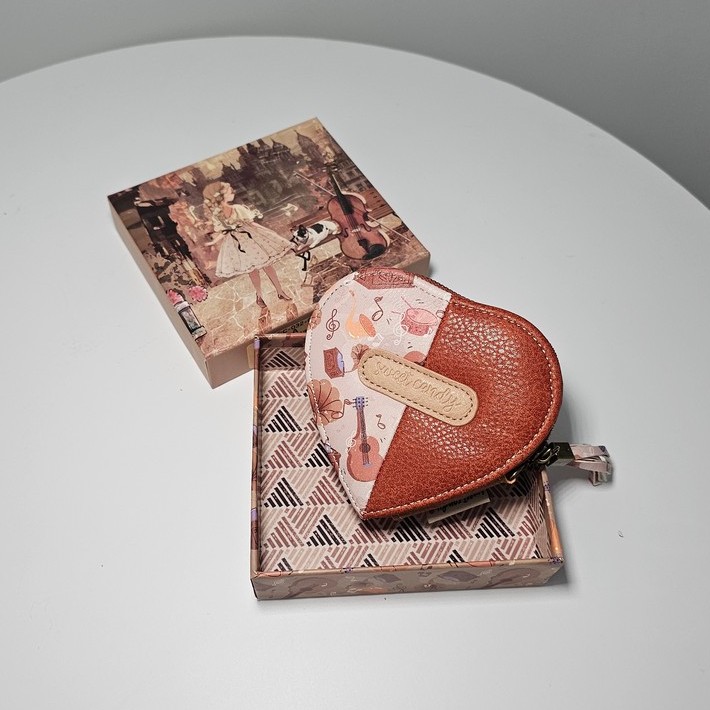 Portmonetka Sweet Dreams Heart karmelowa - obrazek 4