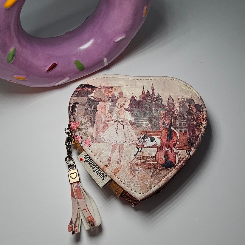 Portmonetka Sweet Dreams Heart karmelowa - obrazek 9