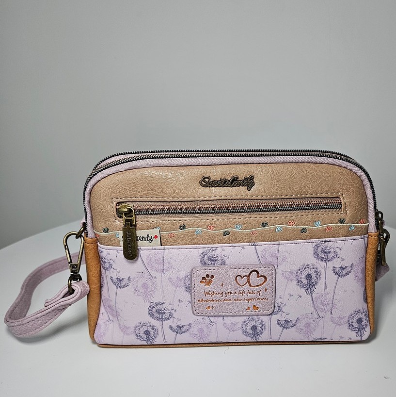 Torebka listonoszka Sweet Dreams liliowa - obrazek 7