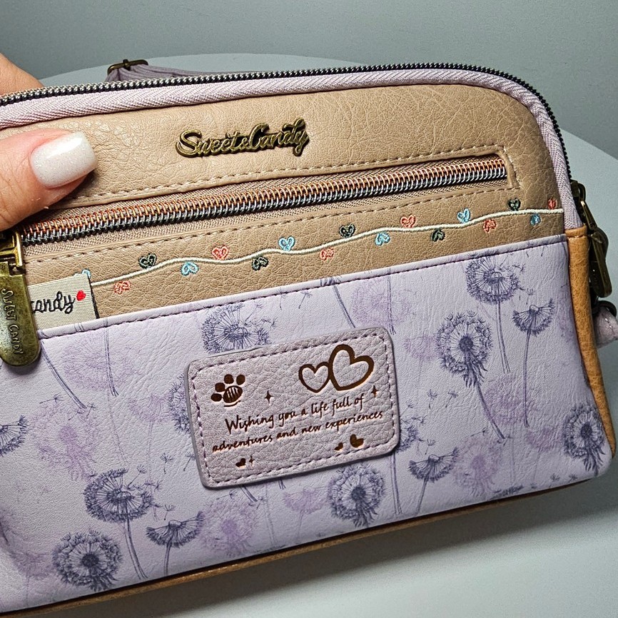 Torebka listonoszka Sweet Dreams liliowa - obrazek 8