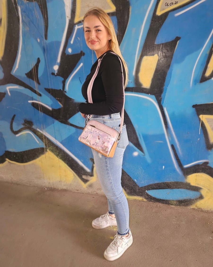 Torebka listonoszka Sweet Dreams liliowa - obrazek 3