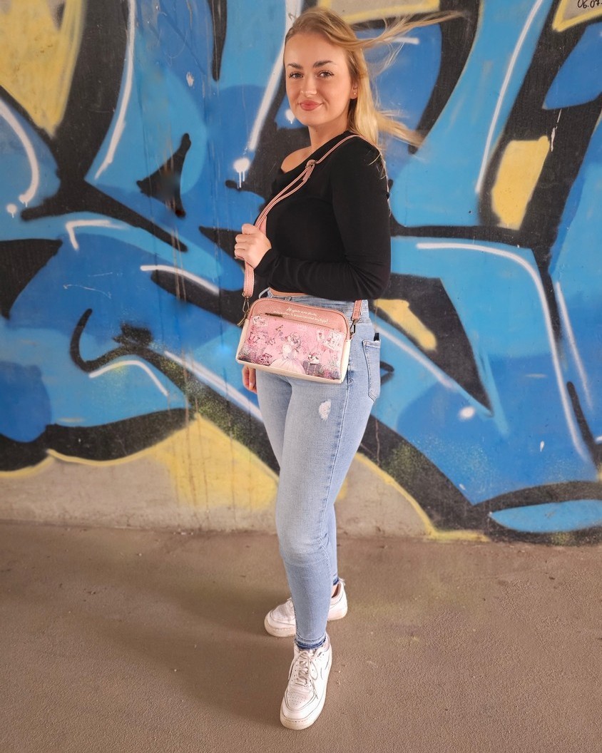 Torebka listonoszka Sweet Dreams różowa - obrazek 4