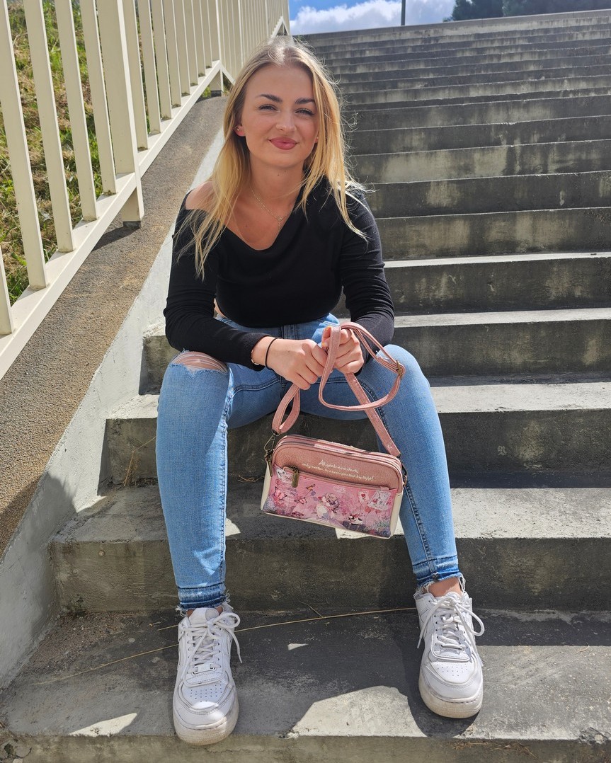 Torebka listonoszka Sweet Dreams różowa - obrazek 5