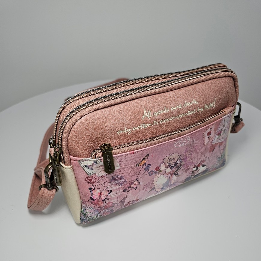 Torebka listonoszka Sweet Dreams różowa - obrazek 7