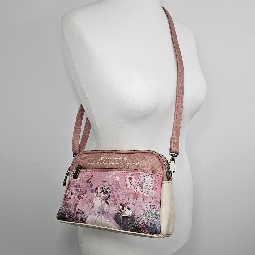 Torebka listonoszka Sweet Dreams różowa - obrazek 10