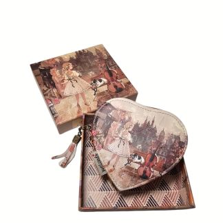 Portmonetka Sweet Dreams Heart karmelowa