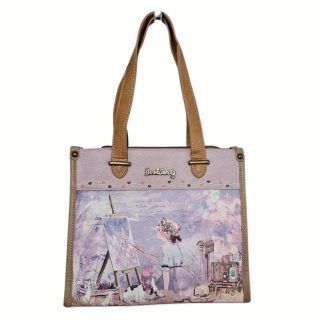 Torebka na ramię i do ręki A5 Sweet Dreams liliowa