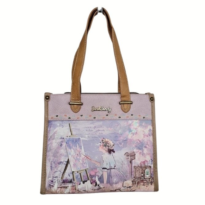 Torebka na ramię i do ręki A5 Sweet Dreams liliowa