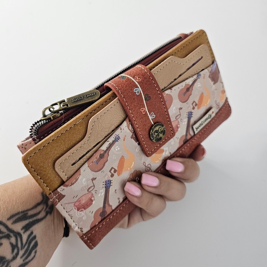 Portfel XL z wkładką Sweet Dreams karmelowy - obrazek 5