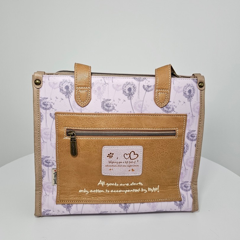 Torebka na ramię i do ręki A5 Sweet Dreams liliowa - obrazek 9