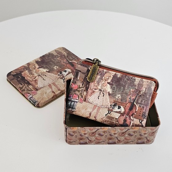 Portmonetka Sweet Dreams na trzech nóżkach karmelowa - obrazek 2