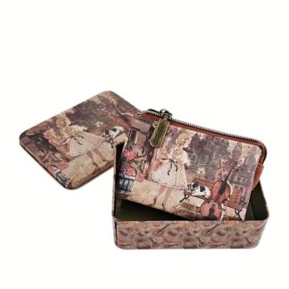 Portmonetka Sweet Dreams na trzech nóżkach karmelowa