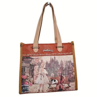 Torebka na ramię i do ręki A5 Sweet Dreams karmelowa