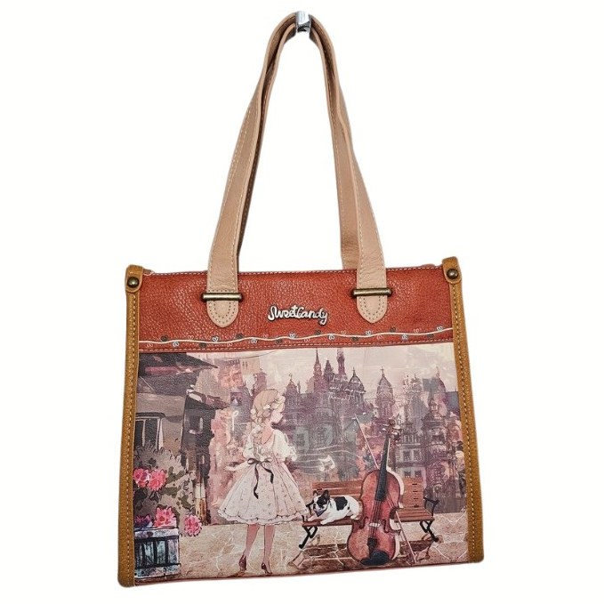 Torebka na ramię i do ręki A5 Sweet Dreams karmelowa