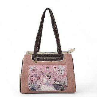 Torebka na ramię z paskiem Sweet Dreams różowa