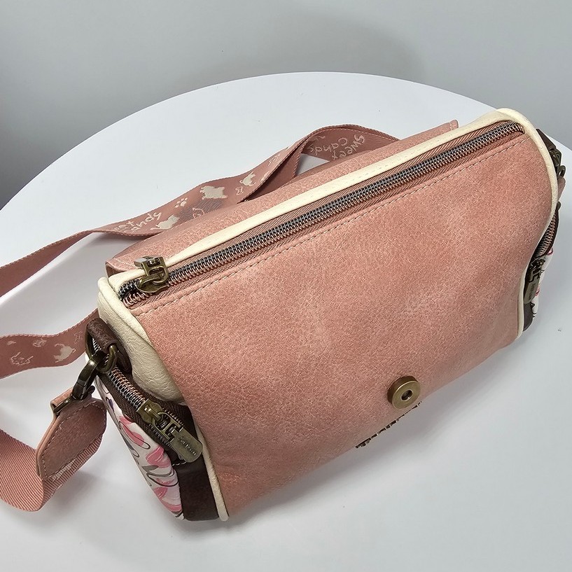 Listonoszka z klapką Sweet Dreams różowa - obrazek 5