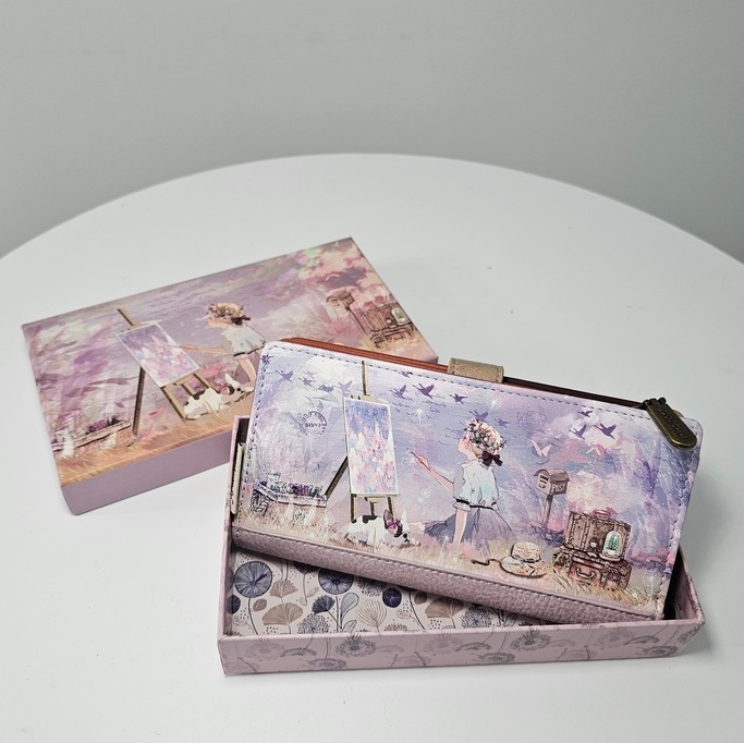 Portfel XL Sweet Dreams liliowy - obrazek 2