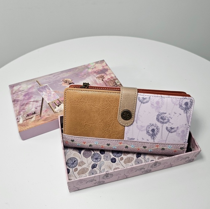 Portfel XL Sweet Dreams liliowy - obrazek 3