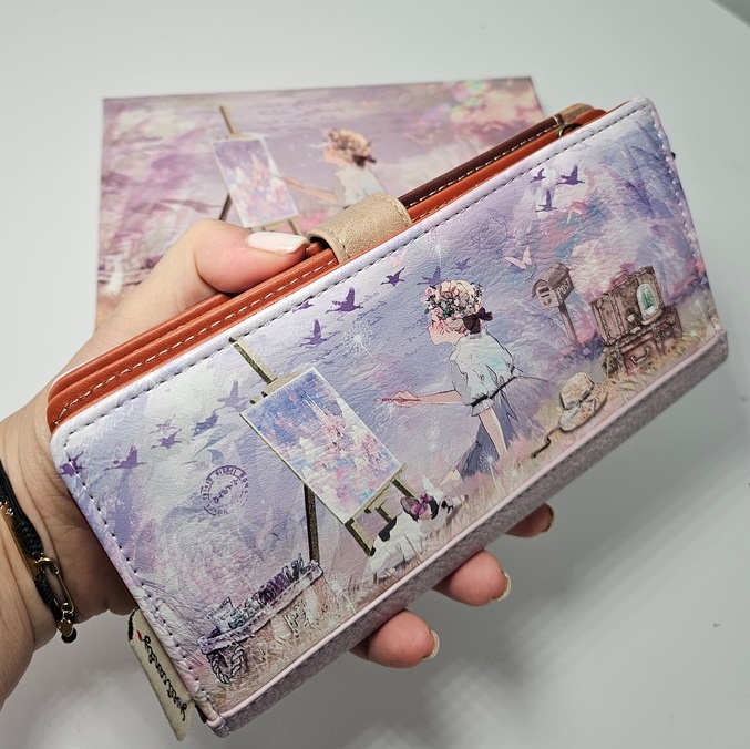 Portfel XL Sweet Dreams liliowy - obrazek 4