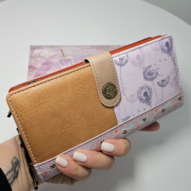 Portfel XL Sweet Dreams liliowy - obrazek 5