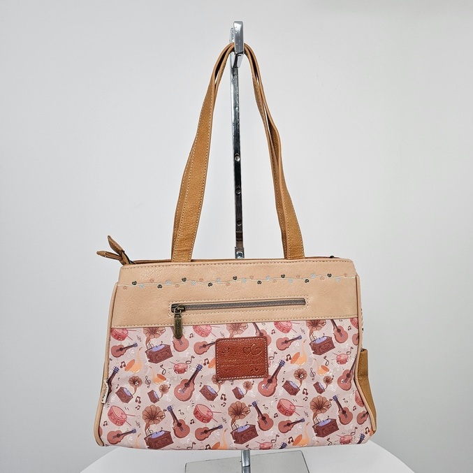 Torebka na ramię z paskiem Sweet Dreams karmelowa - obrazek 4