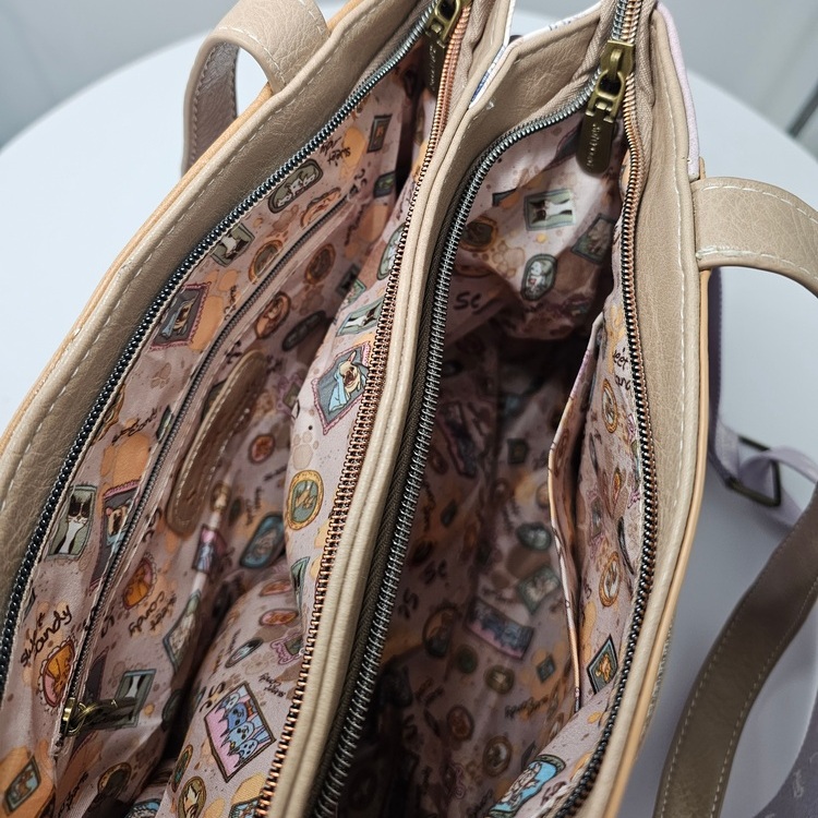 Torebka na ramię z paskiem Sweet Dreams liliowa - obrazek 8